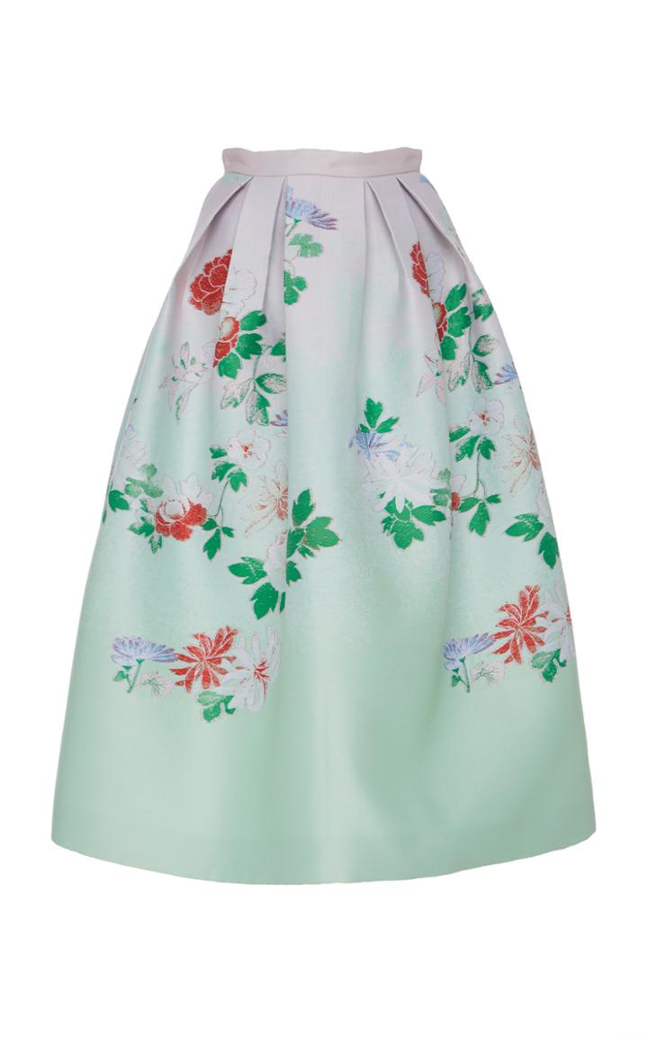 Andrew Gn Floral Woven Skirt