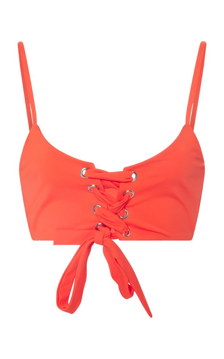 Mara Hoffman Scarlette Lace-up Bikini Top