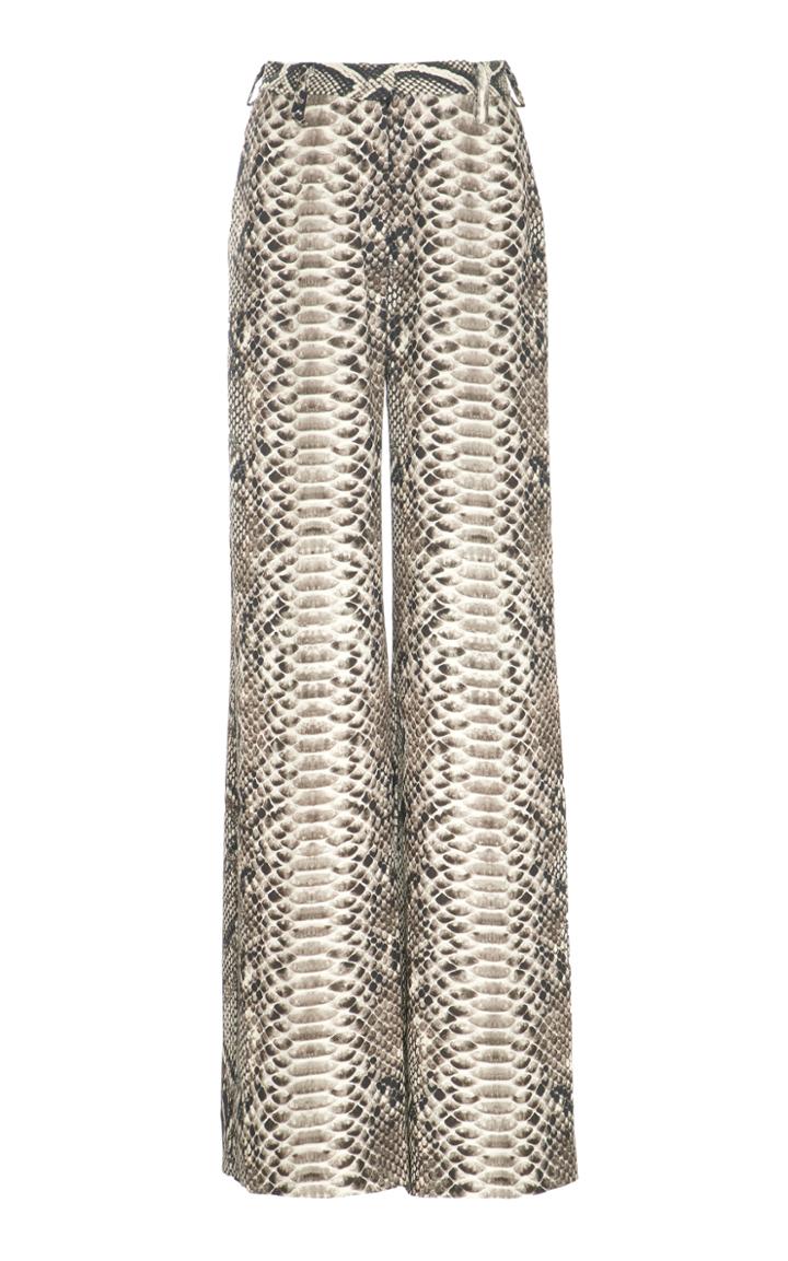 Elie Saab Printed Wide Leg Pants