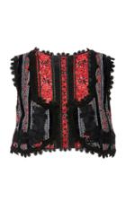 Anna Sui Stripe Jacquard Vest