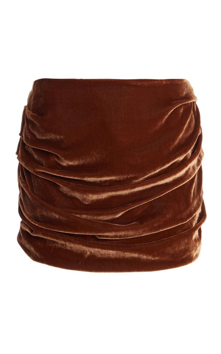Moda Operandi Georgia Alice Velvet Mini Skirt