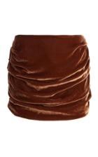 Moda Operandi Georgia Alice Velvet Mini Skirt