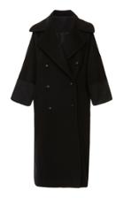 Elie Saab Oversized Double Breasted Wool Cashmere Coat