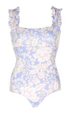 Ephemera Malibu Ruffled Floral-print Swimsuit