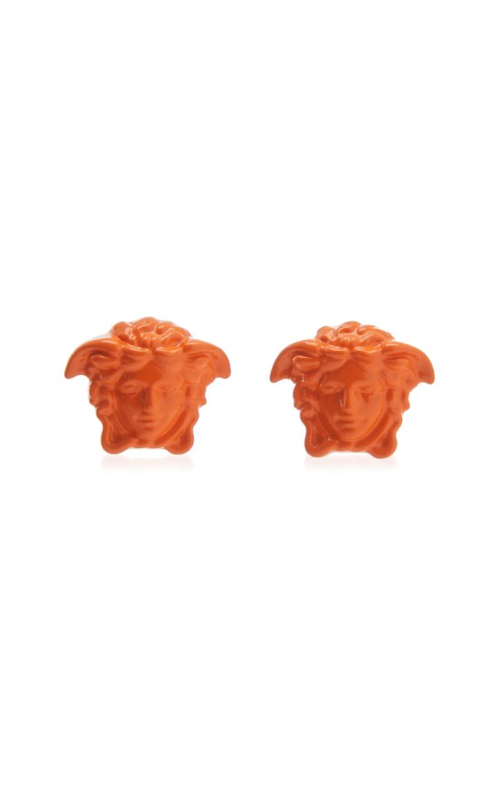 Moda Operandi Versace Medusa Painted Stud Earrings