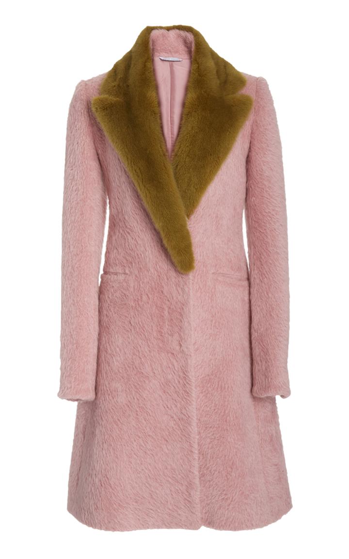 Moda Operandi Marina Moscone Two-tone Alpaca-wool Coat