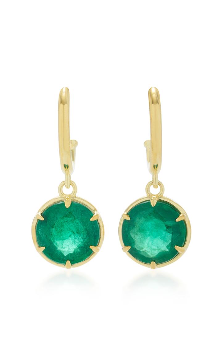 Ila Alastair 14k Gold And Emerald Earrings