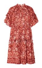Ulla Johnson Fawn Tiered Ruffle Cotton Mini Dress Size: 6