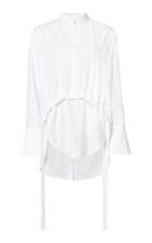 White Story Glennys Drawstring Combination Top