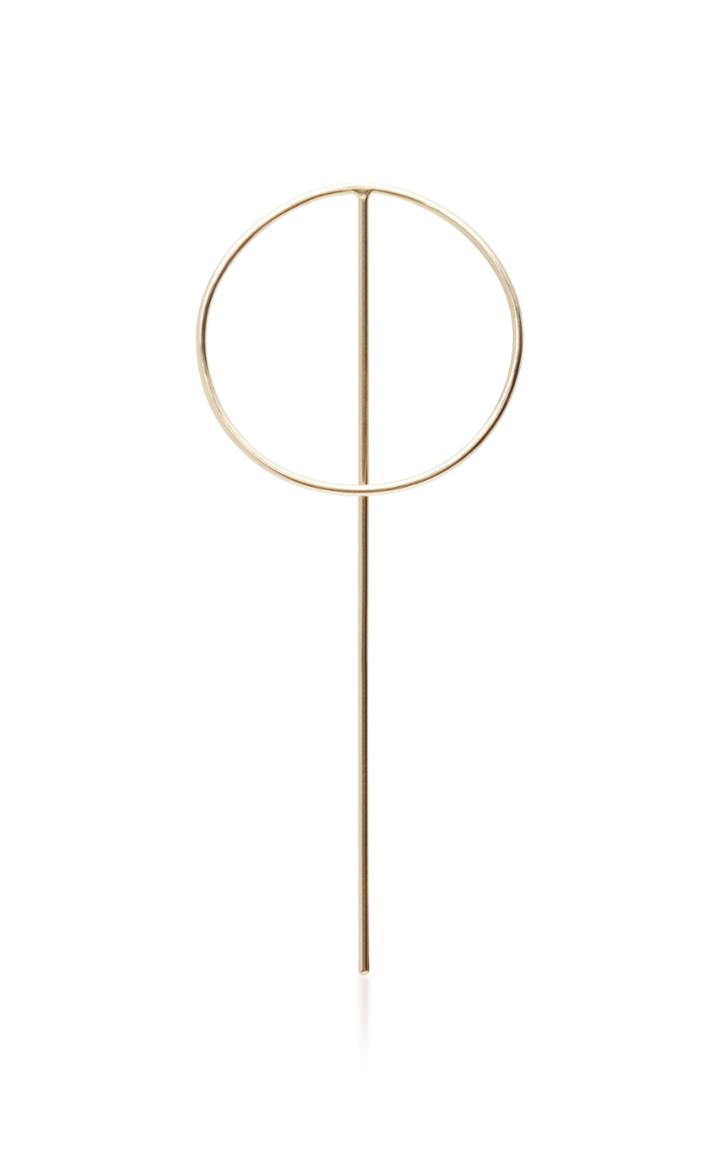 Sang A Moonstick 14k Gold Earring