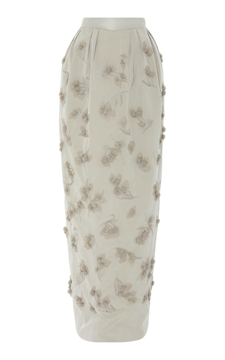Zac Posen Taffeta Full Length Skirt