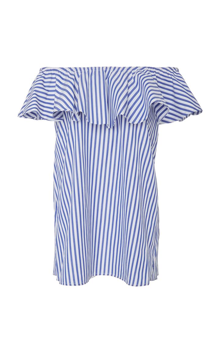 Mds Stripes Ruffle Tunic