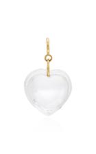 Moda Operandi Ten Thousand Things 18k Yellow Gold Crystal Heart Charm