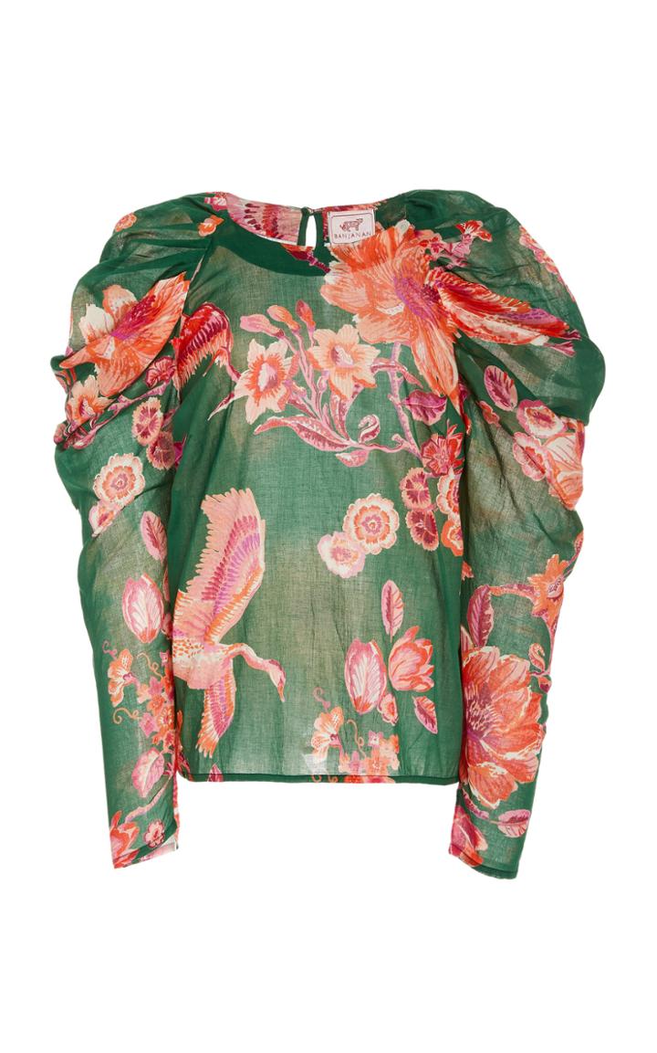 Moda Operandi Banjanan Florence Puffed-sleeve Cotton Top