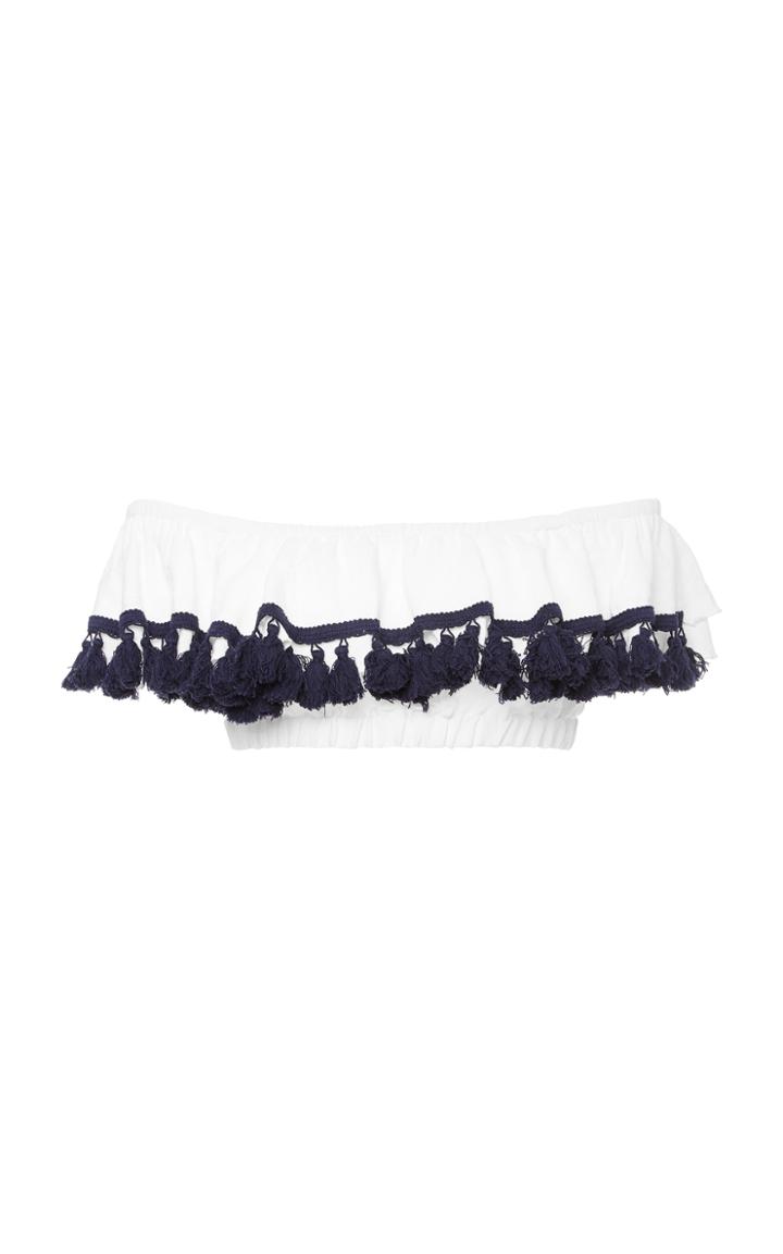 Suboo Playa Off Shoulder Frill Crop Top