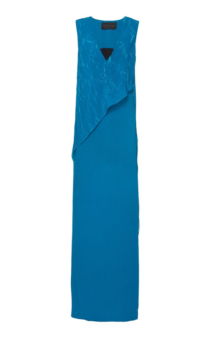 Jeffrey Dodd Split Wrap Around Overlay Gown