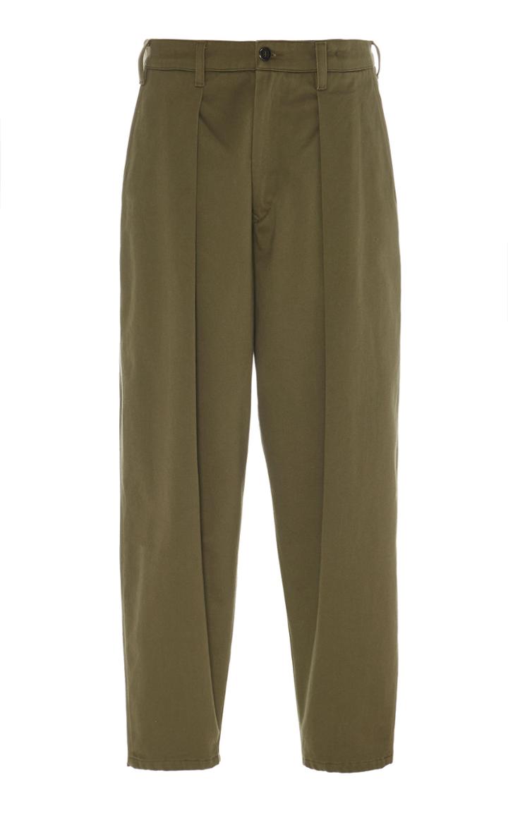Monitaly Pleated Cotton-twill Riding Pants