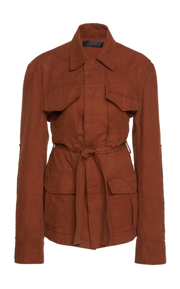 Haider Ackermann Patched Ruffle Safari Jacket