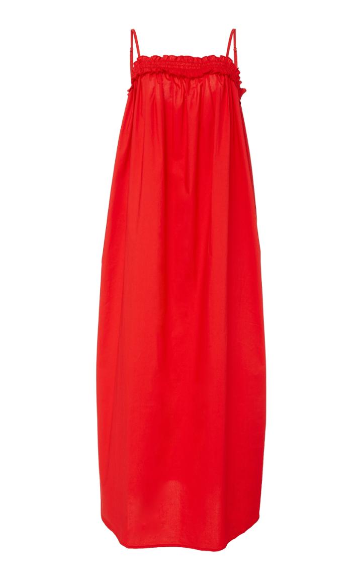 Bird & Knoll Ida Cotton Poplin Maxi Dress