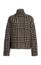 Moda Operandi Akris Plaid Cashmere-silk Knit Sweater