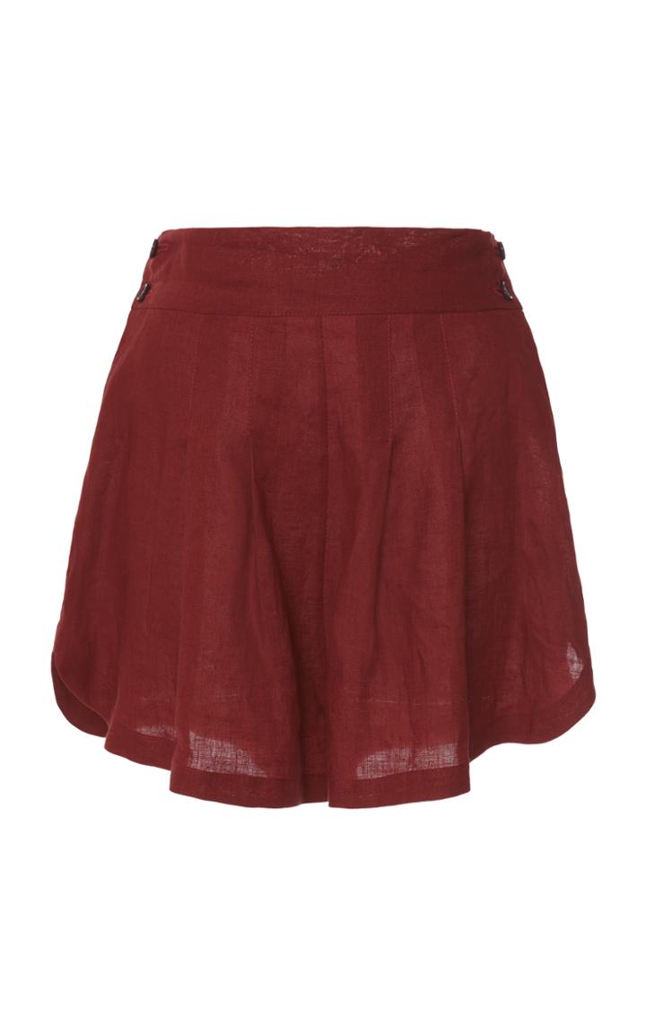 Three Graces London Rhoda Pleated Shorts