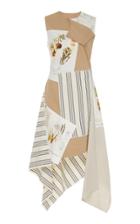 Moda Operandi Monse Asymmetric Patchwork Cotton-blend Dress Size: 0