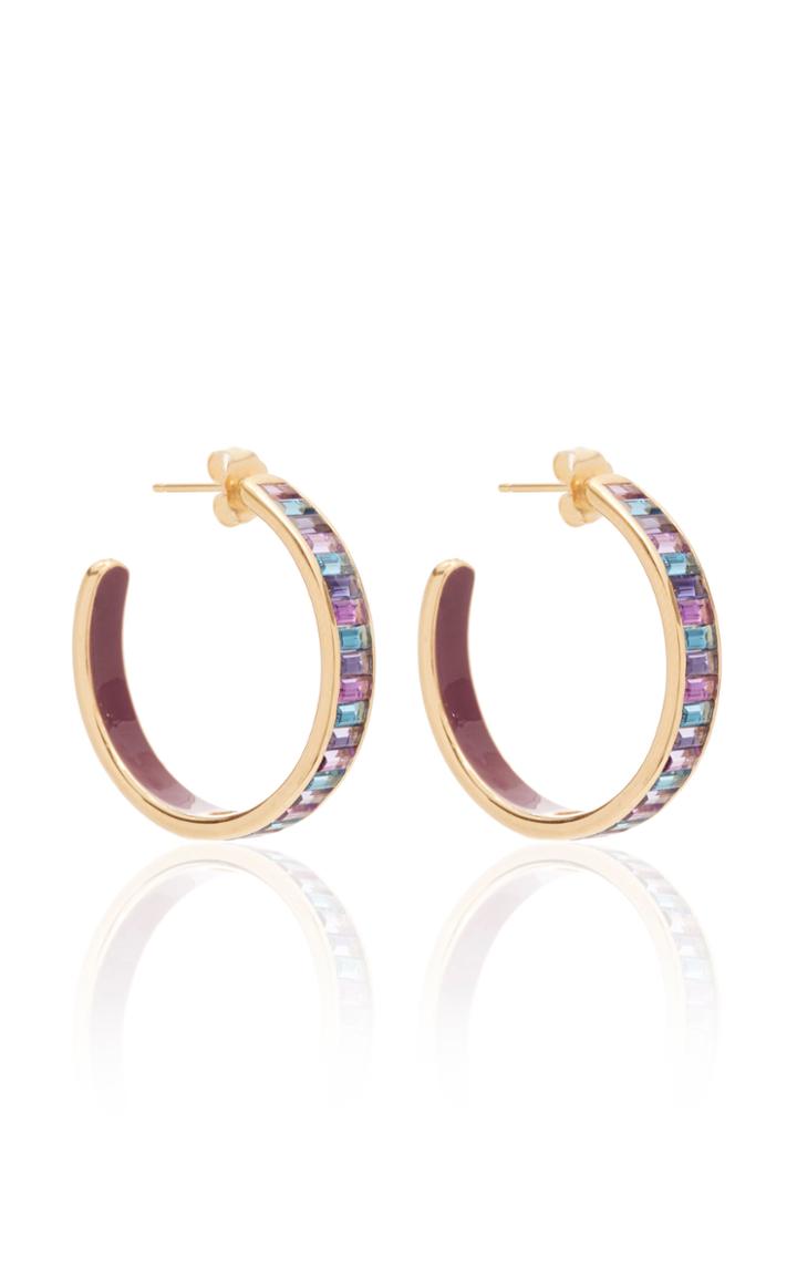 Moda Operandi Jane Taylor Cirque Horizontal Baguette Stud Hoops