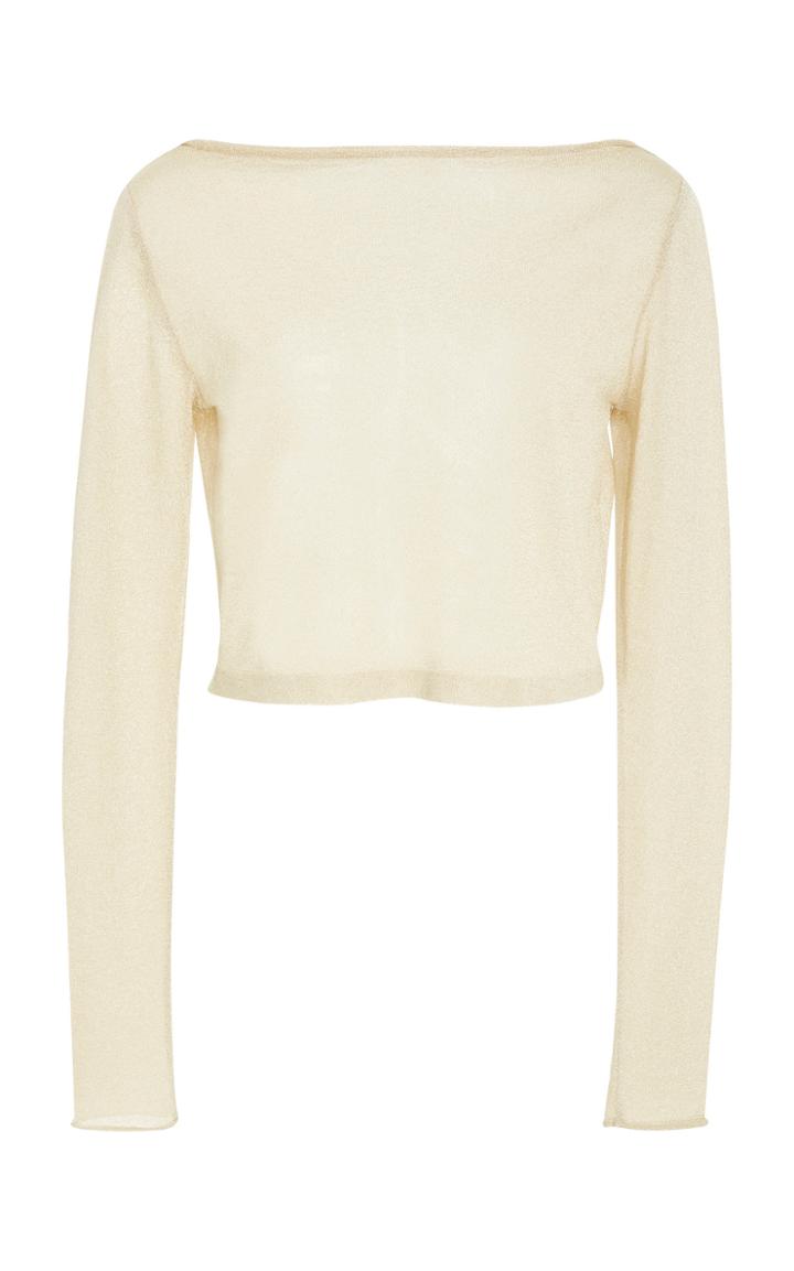 Zeynep Aray Cropped Knit Top