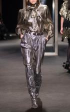 Alberta Ferretti Metallic Trouser