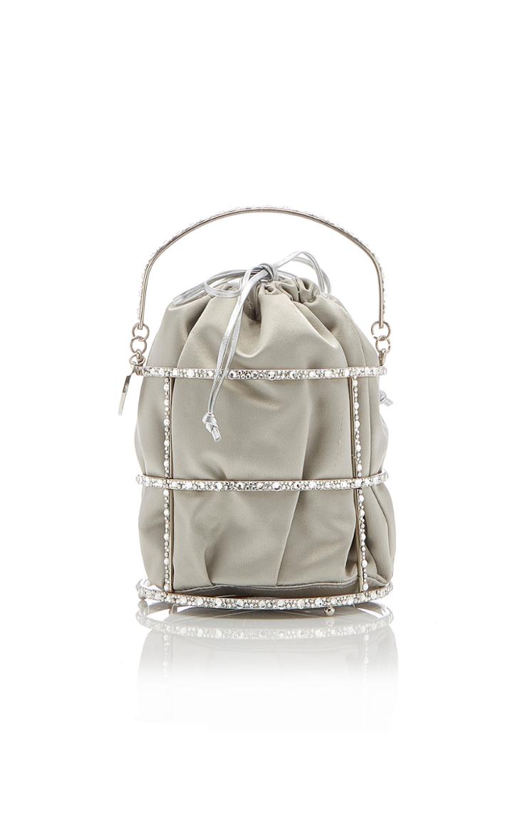 Moda Operandi Judith Leiber Couture Satin Basket Clutch