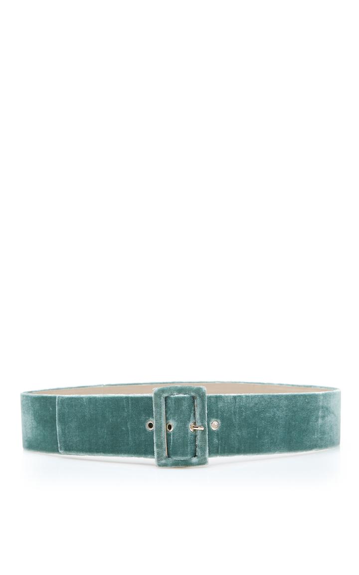 Sandra Mansour Lysithea Thick Velvet Belt