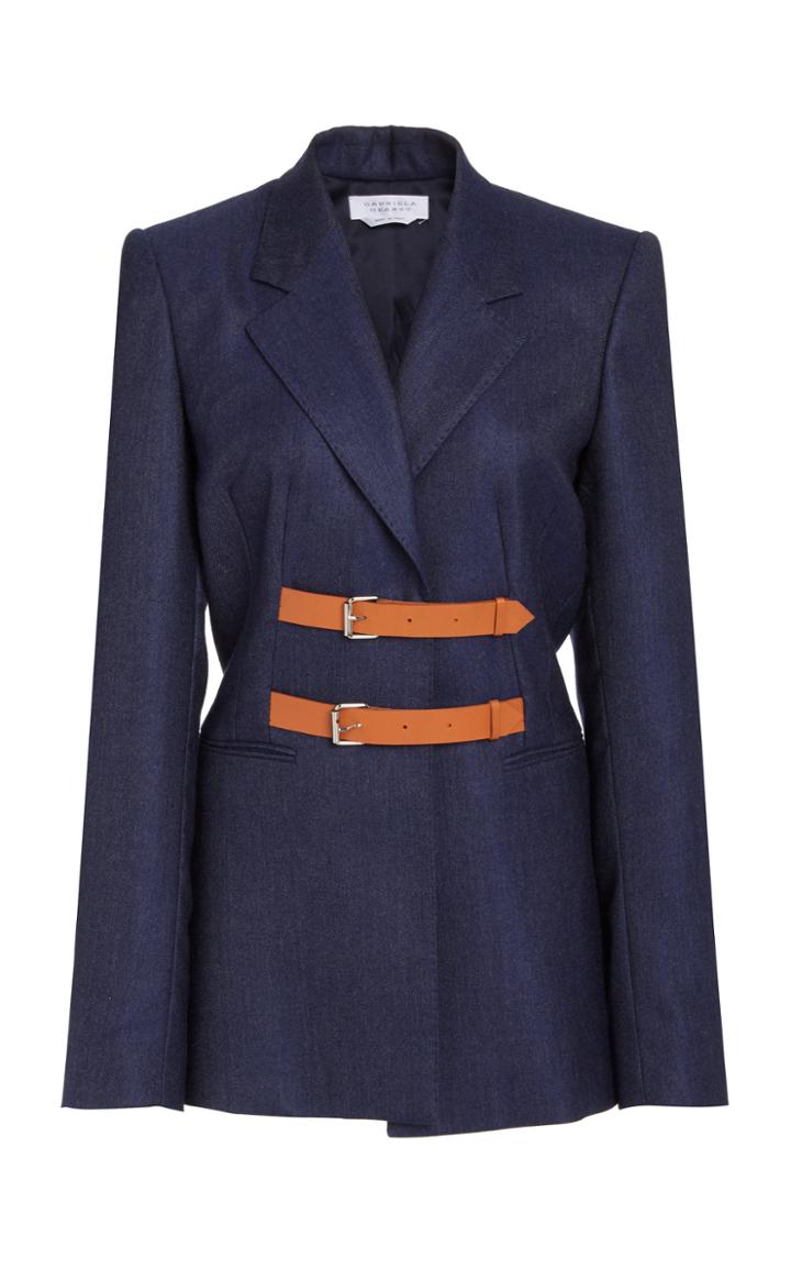 Moda Operandi Gabriela Hearst River Buckle-detailed Cashmere Denim Blazer
