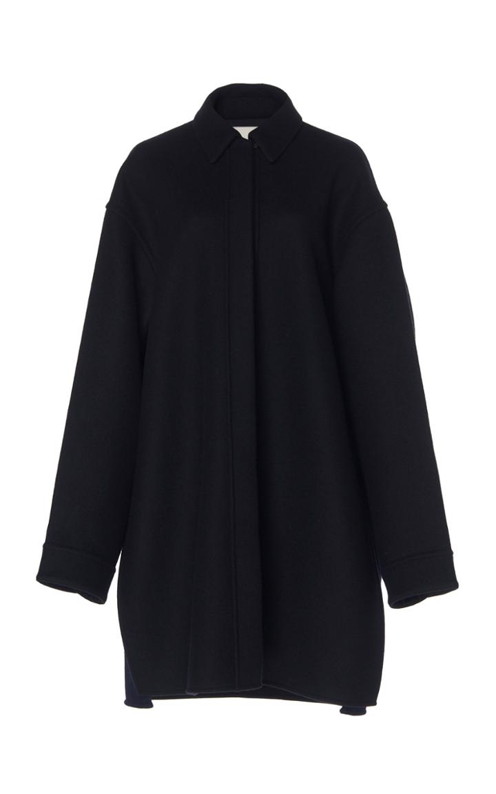 Jil Sander Oversized Heron Wool Coat