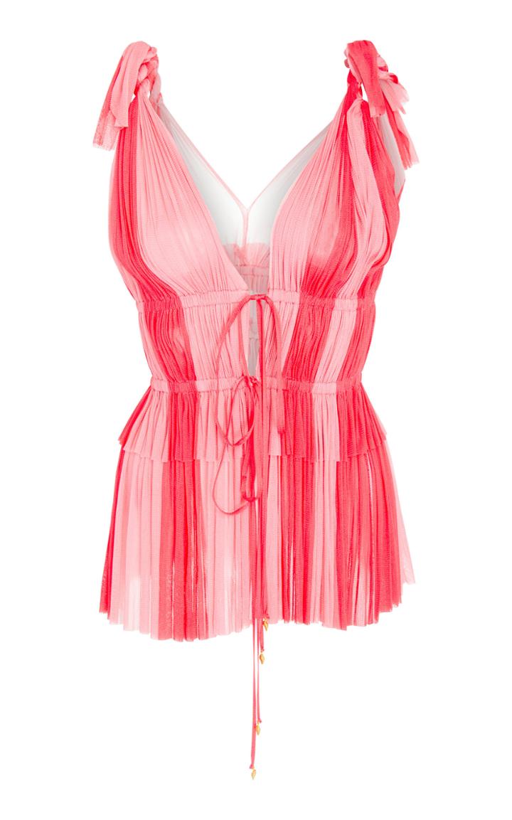Elena Makri Mykonos Aphrodite Silk Tulle Top