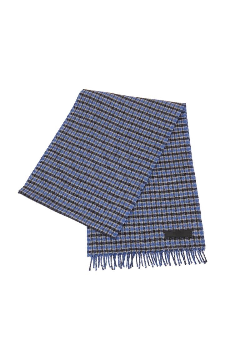 Prada Double-faced Plaid Scarf