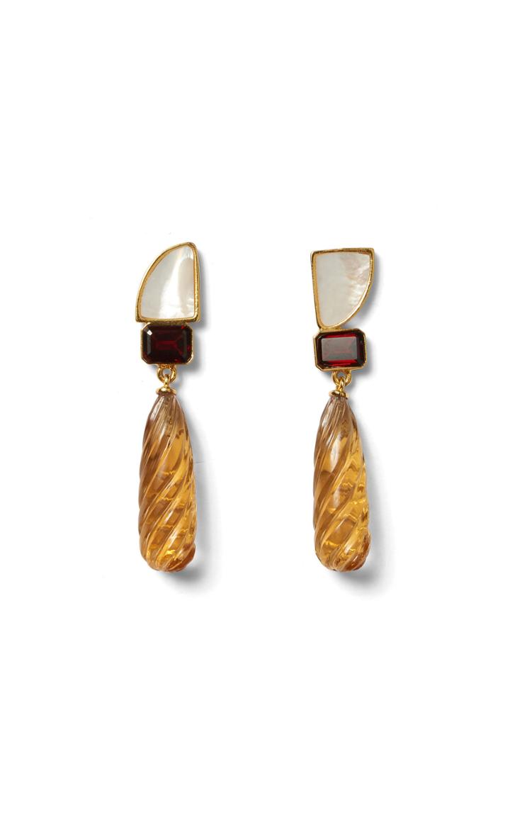 Moda Operandi Lizzie Fortunato Amber Drop Earrings