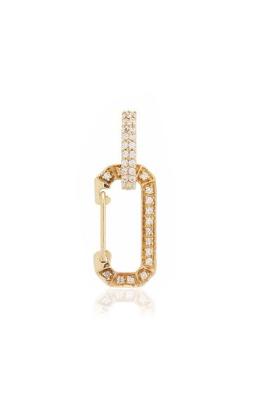 Moda Operandi Ee Ra 18k Yellow Gold Small Chiara Pave Earring