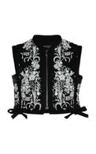 Moda Operandi Giambattista Valli Embroidered Cropped Vest Size: 42