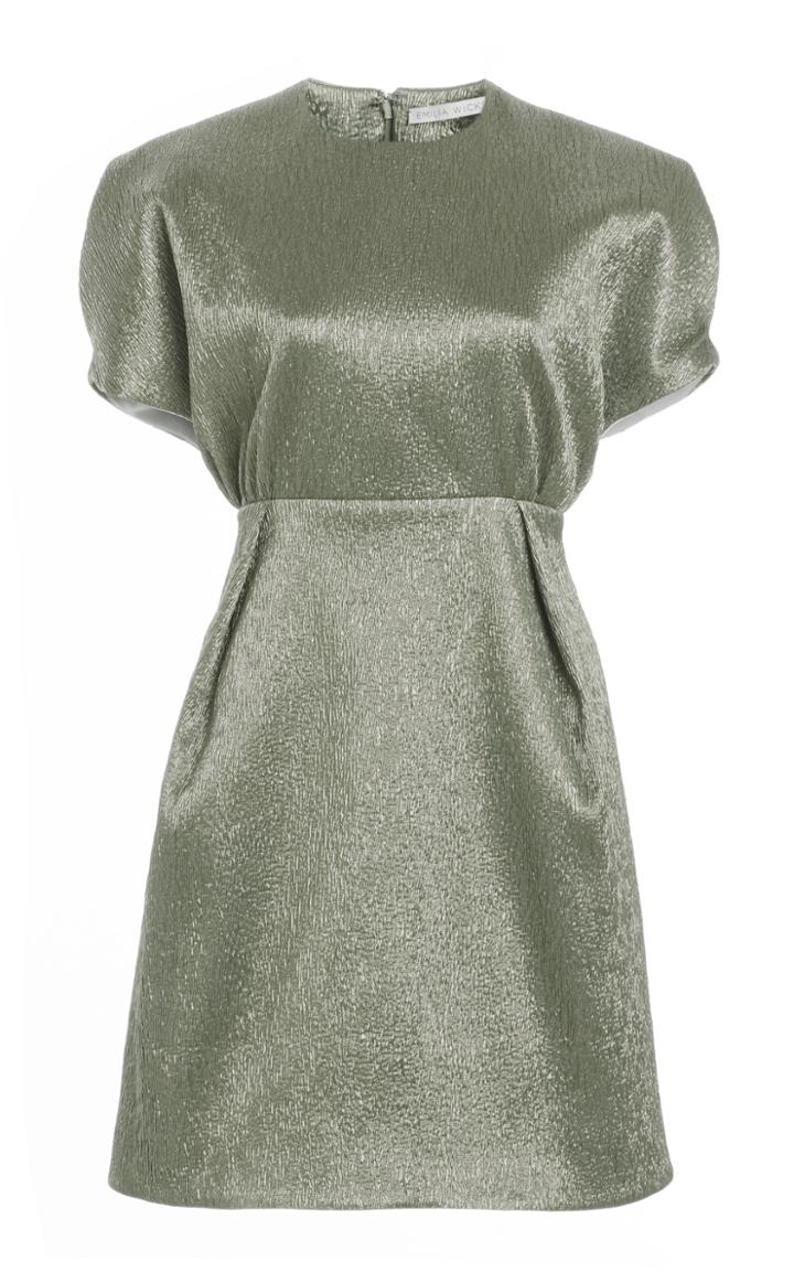 Moda Operandi Emilia Wickstead Tinker Gathered Lam Mini Dress