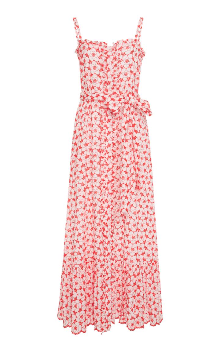 Lisa Marie Fernandez Button-down Eyelet Cotton Dress