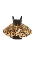 Moda Operandi Richard Quinn Leopard-print Puffed Mini Dress Size: 6