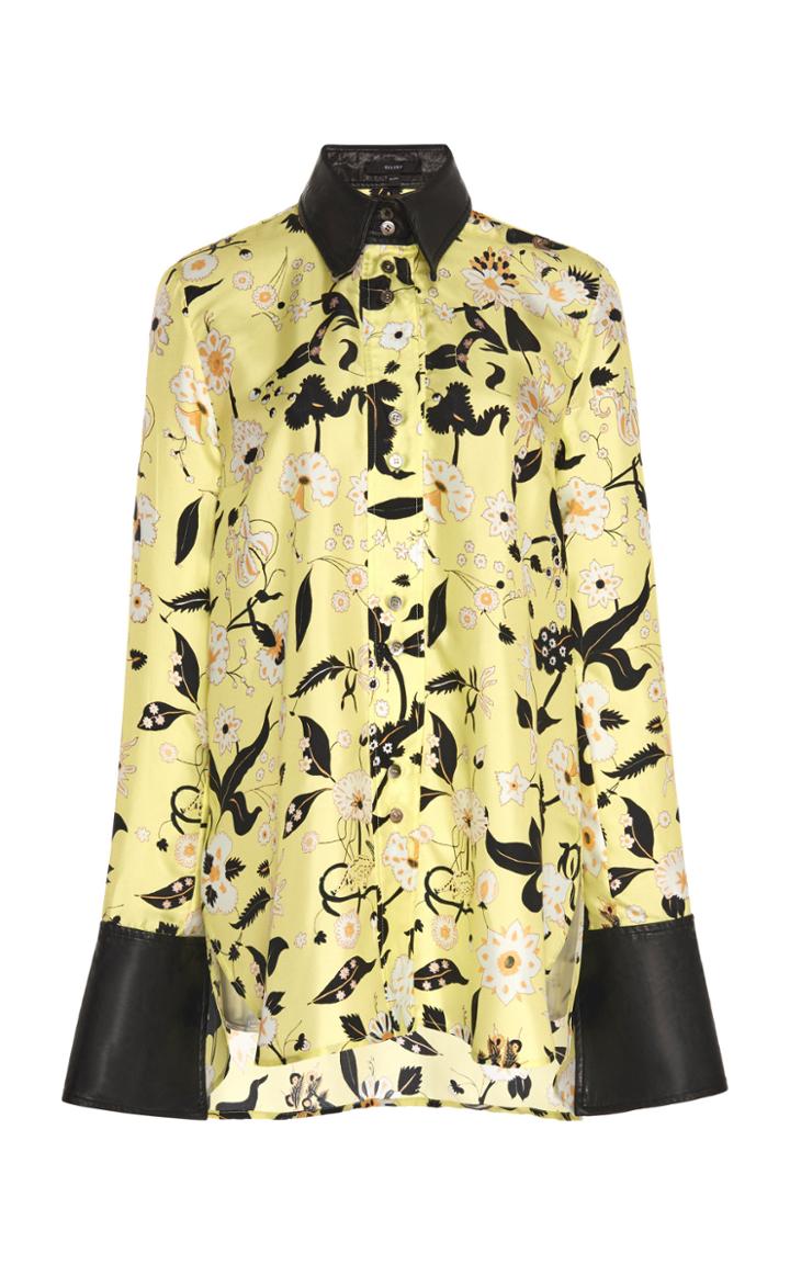 Ellery Battle Royal Floral Button Down Shirt