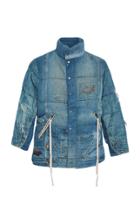 Greg Lauren Vintage Denim Puffer Jacket