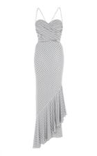 Maria Lucia Hohan Sarai Lurex Jersey Asymmetrical Dress