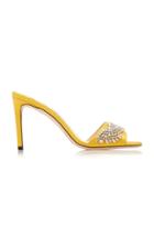 Jimmy Choo Stacey Crystal-embellished Satin Sandals