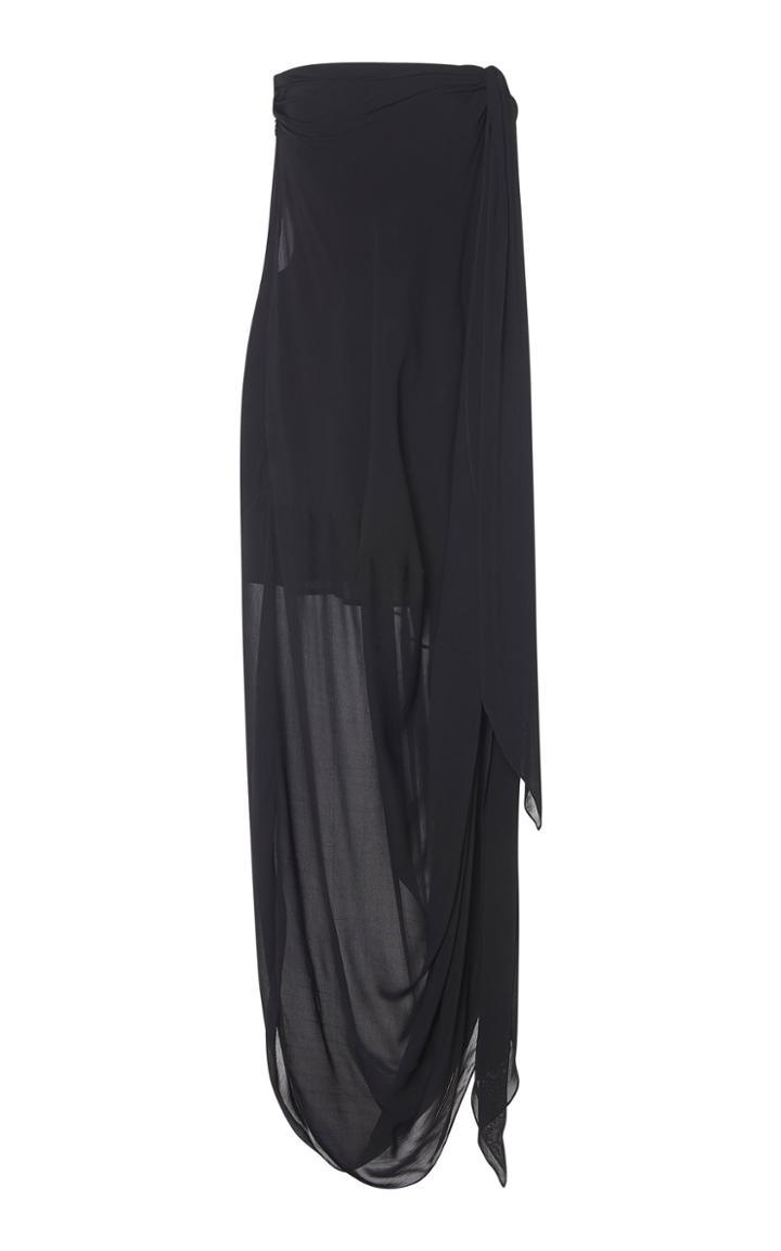 Jacquemus Asola Strapless Voile Dress