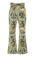 Cdric Charlier Printed Cropped Twill Pants