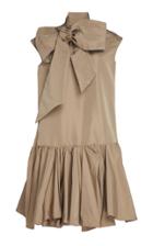 Moda Operandi Rochas Pleated Taffeta Dress Size: 38