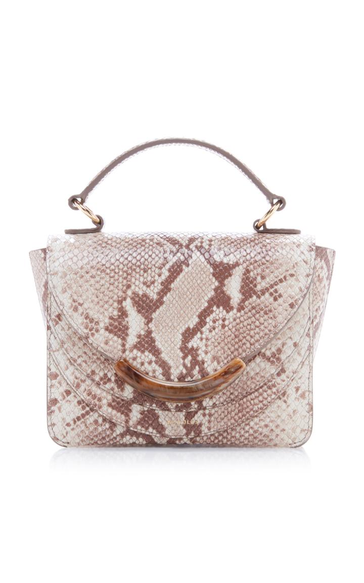 Wandler Luna Mini Python-effect Leather Bag