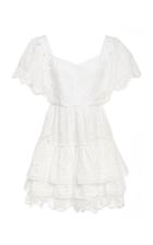 Alexis Afonsa Eyelet Cotton-blend Mini Dress